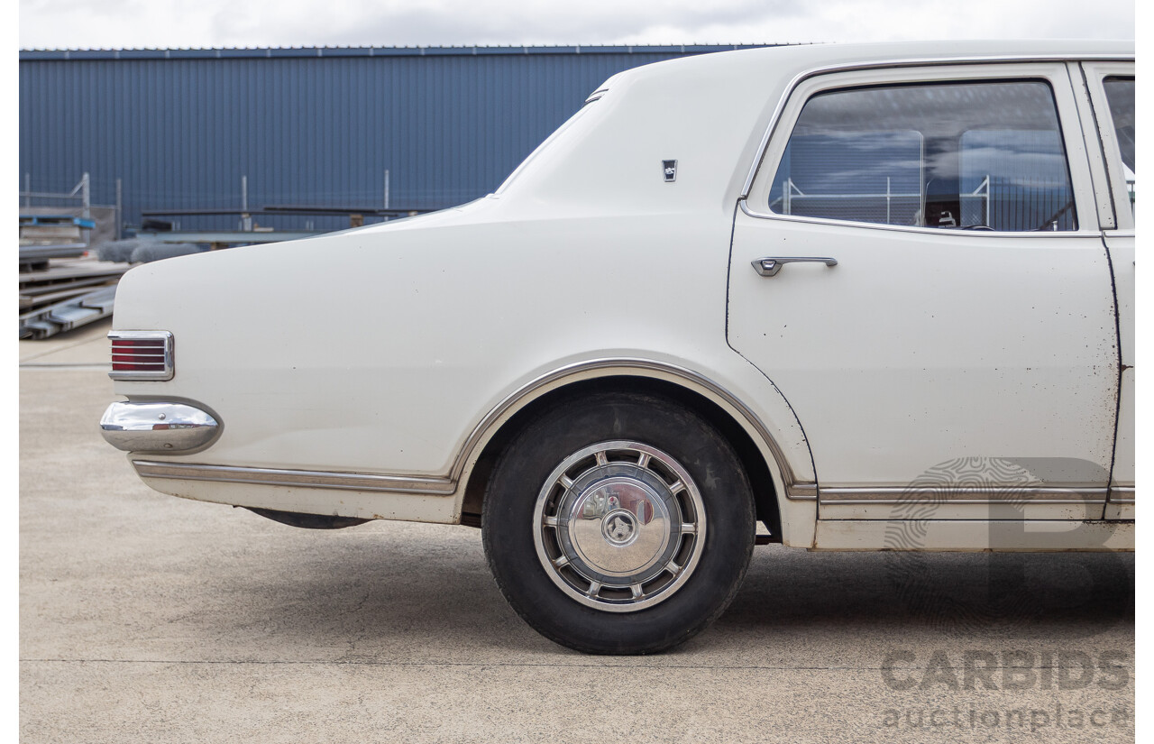 01/1968 Holden HK Premier 4d Sedan Grecian White 186S 3.0L - Matching Numbers Survivor Car