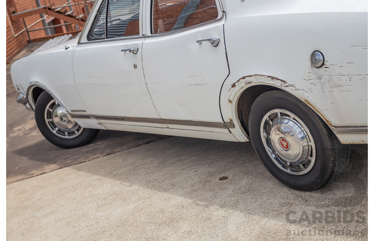 01/1968 Holden HK Premier 4d Sedan Grecian White 186S 3.0L - Matching Numbers Survivor Car