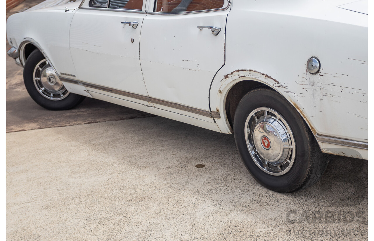 01/1968 Holden HK Premier 4d Sedan Grecian White 186S 3.0L - Matching Numbers Survivor Car