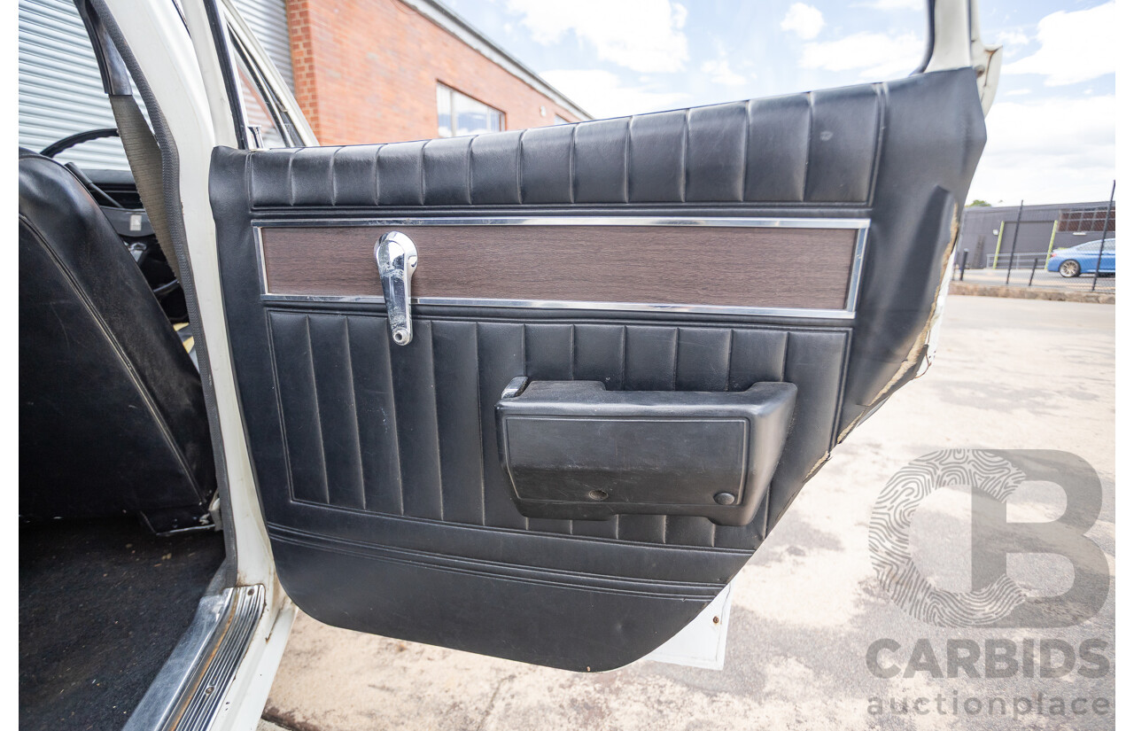 01/1968 Holden HK Premier 4d Sedan Grecian White 186S 3.0L - Matching Numbers Survivor Car