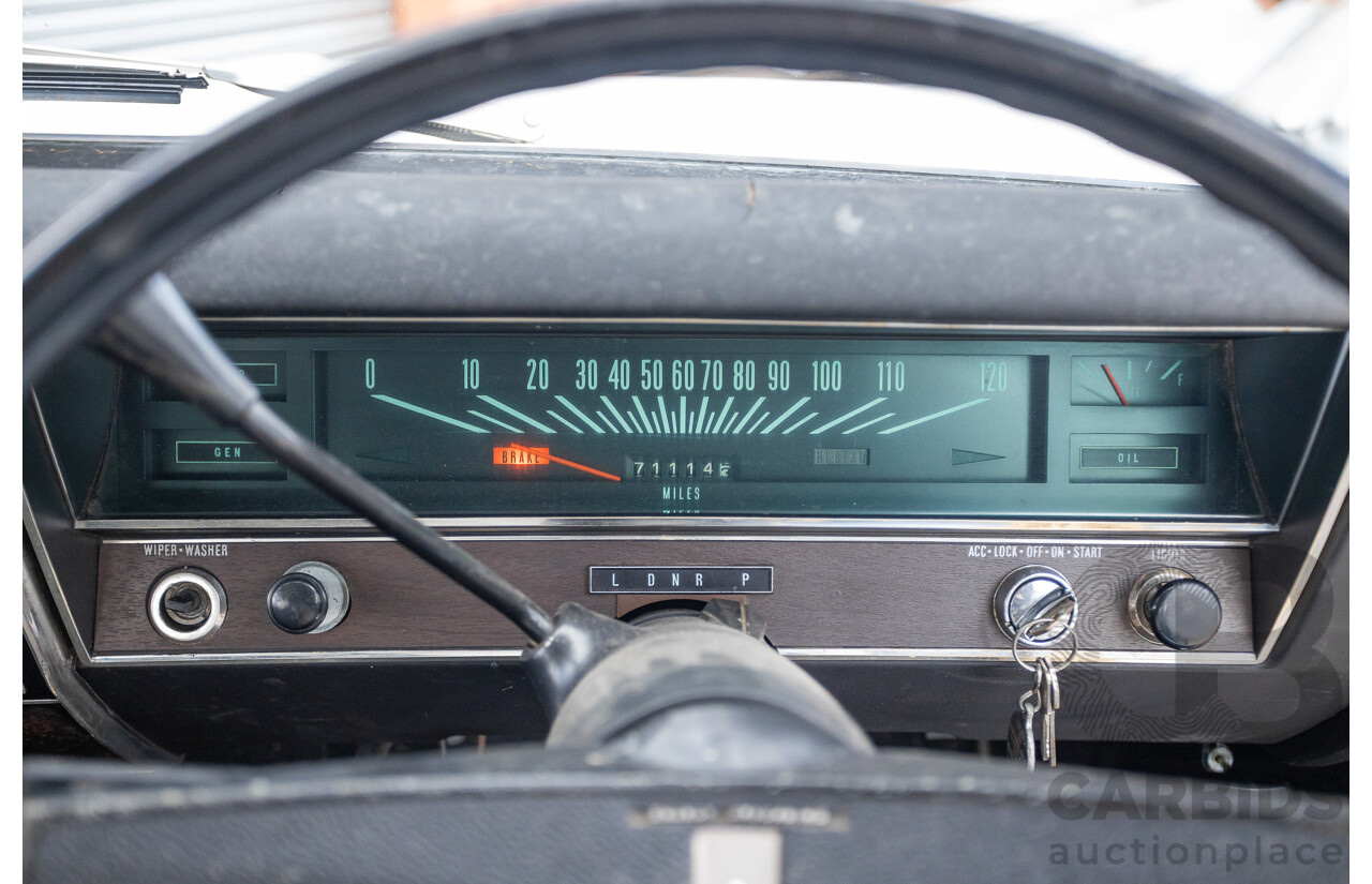 01/1968 Holden HK Premier 4d Sedan Grecian White 186S 3.0L - Matching Numbers Survivor Car