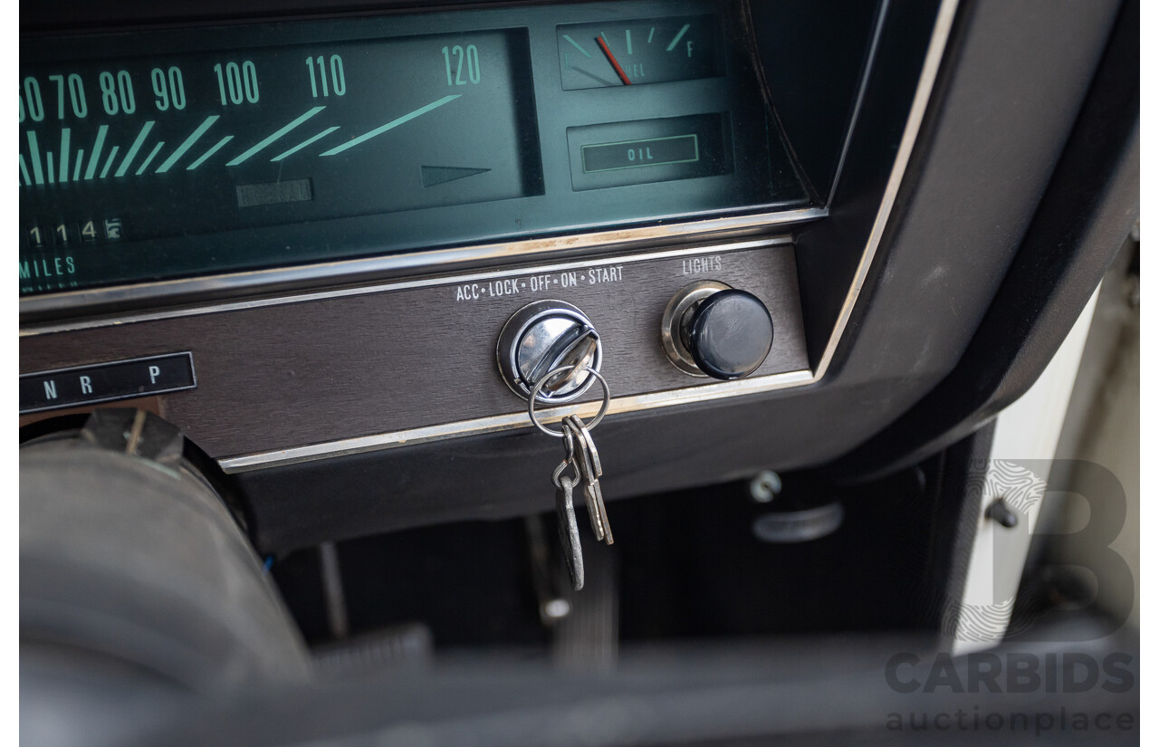 01/1968 Holden HK Premier 4d Sedan Grecian White 186S 3.0L - Matching Numbers Survivor Car