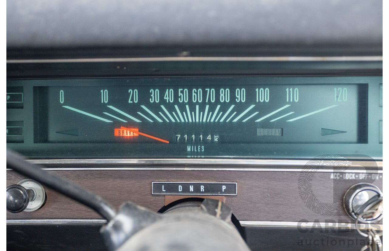 01/1968 Holden HK Premier 4d Sedan Grecian White 186S 3.0L - Matching Numbers Survivor Car