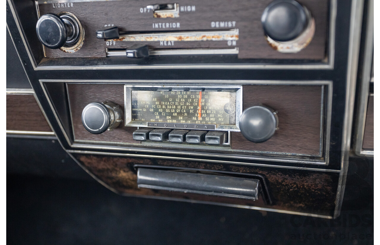 01/1968 Holden HK Premier 4d Sedan Grecian White 186S 3.0L - Matching Numbers Survivor Car