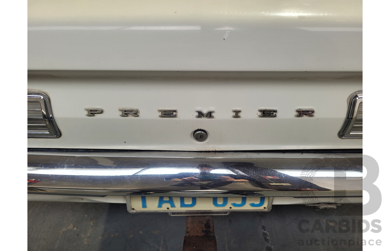 01/1968 Holden HK Premier 4d Sedan Grecian White 186S 3.0L - Matching Numbers Survivor Car