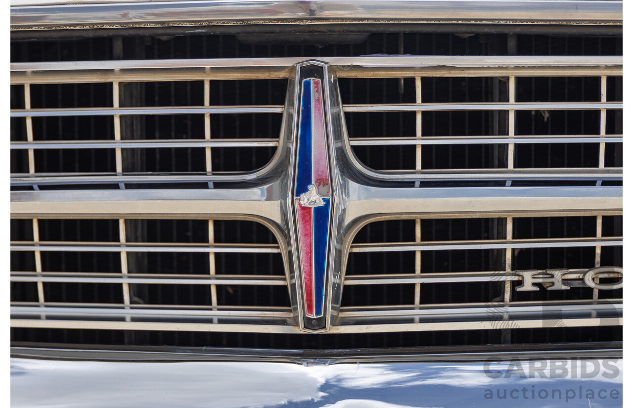 01/1968 Holden HK Premier 4d Sedan Grecian White 186S 3.0L - Matching Numbers Survivor Car