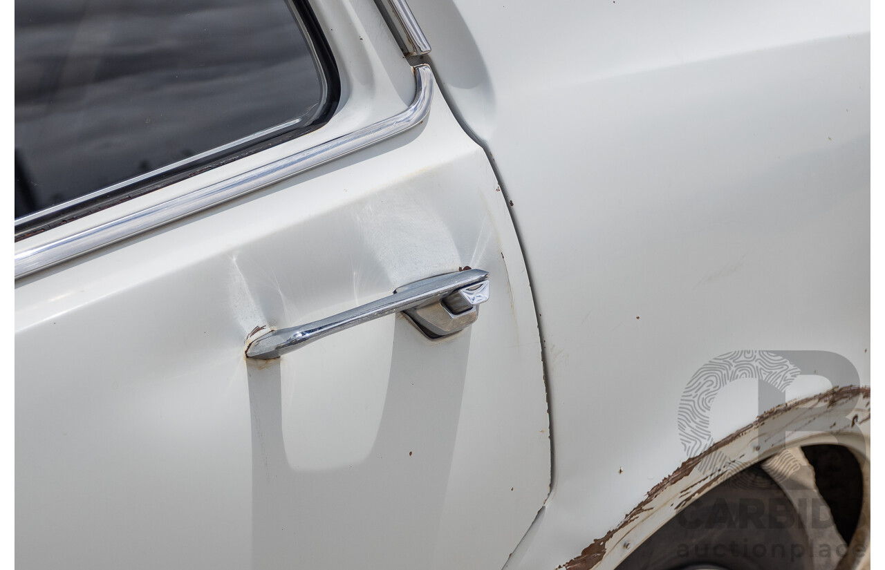 01/1968 Holden HK Premier 4d Sedan Grecian White 186S 3.0L - Matching Numbers Survivor Car