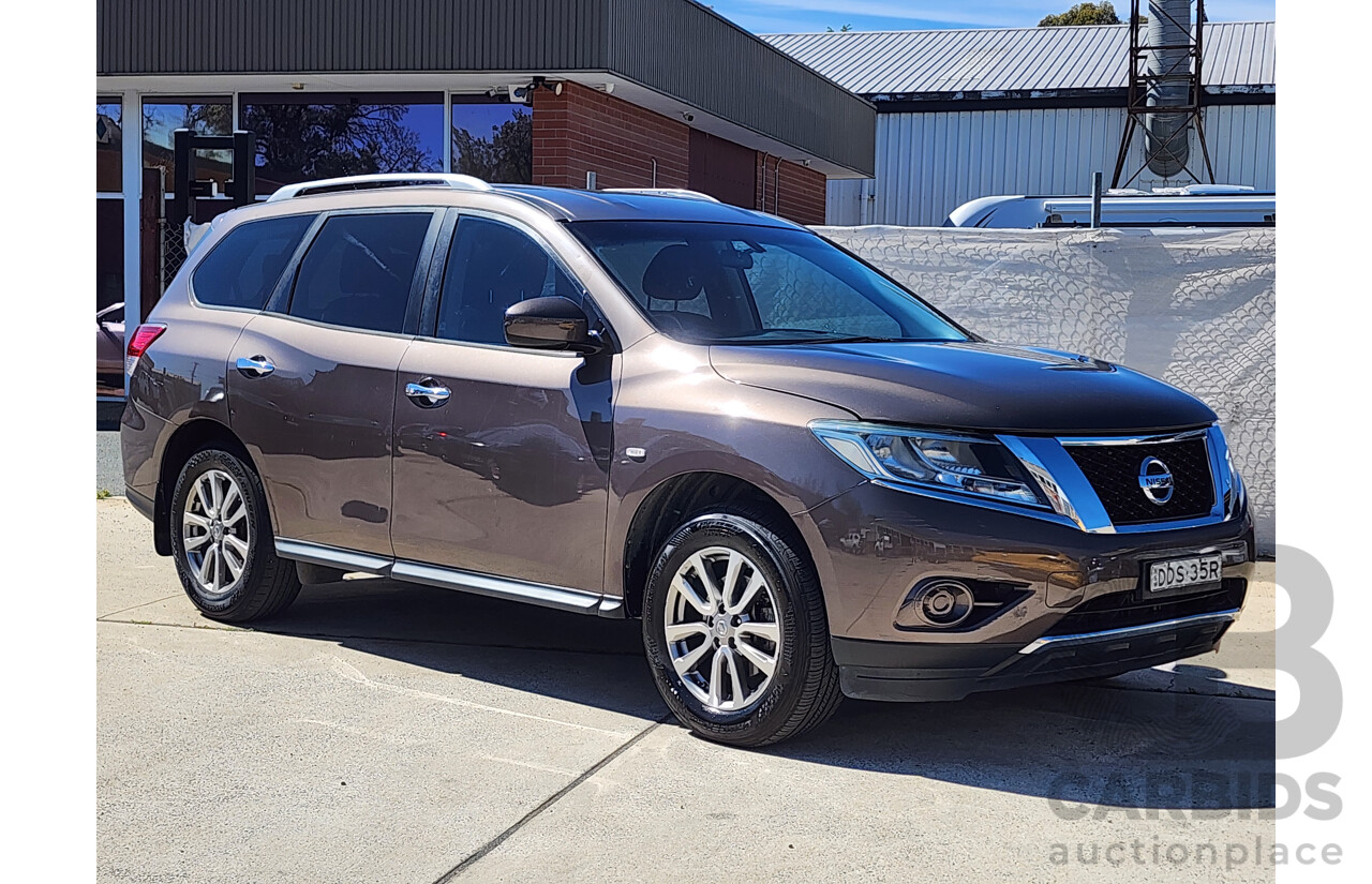 11/2015 Nissan Pathfinder ST (4x2) R52 MY15 4d Wagon Brown 3.5L