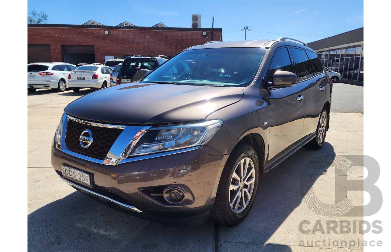 11/2015 Nissan Pathfinder ST (4x2) R52 MY15 4d Wagon Brown 3.5L