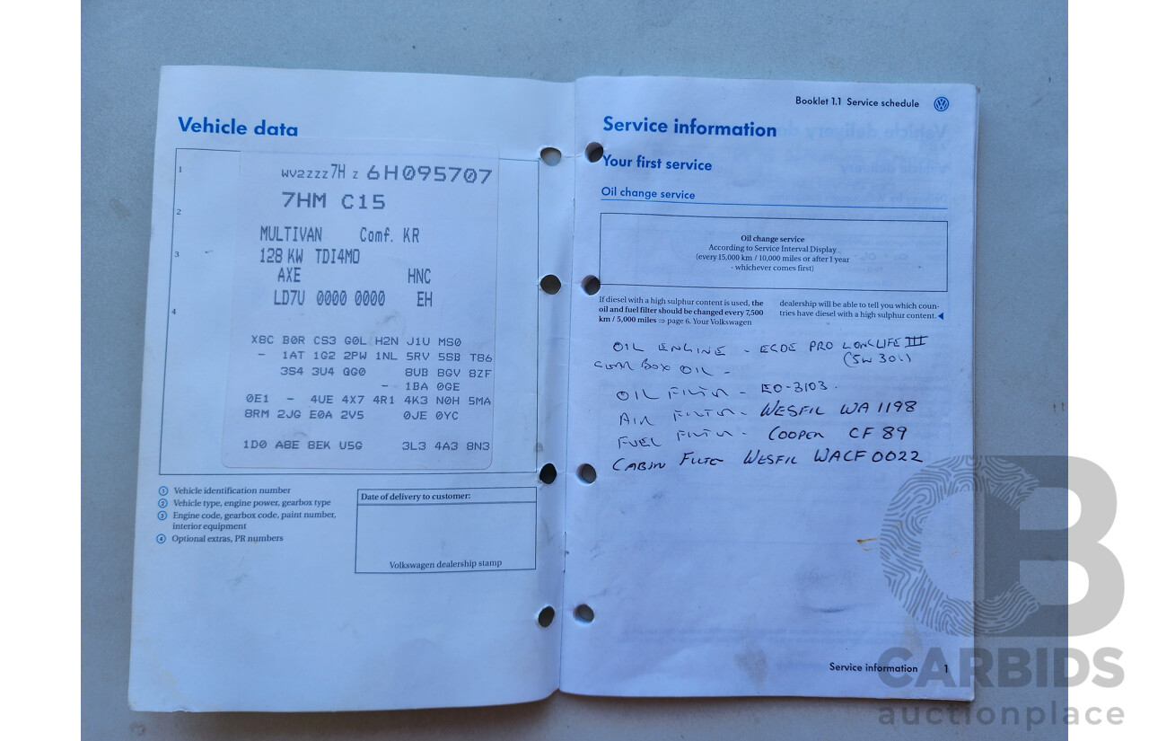 5/2006 Volkswagen Multivan Comfortline 4MTN T5 4d Van Grey 2.5L