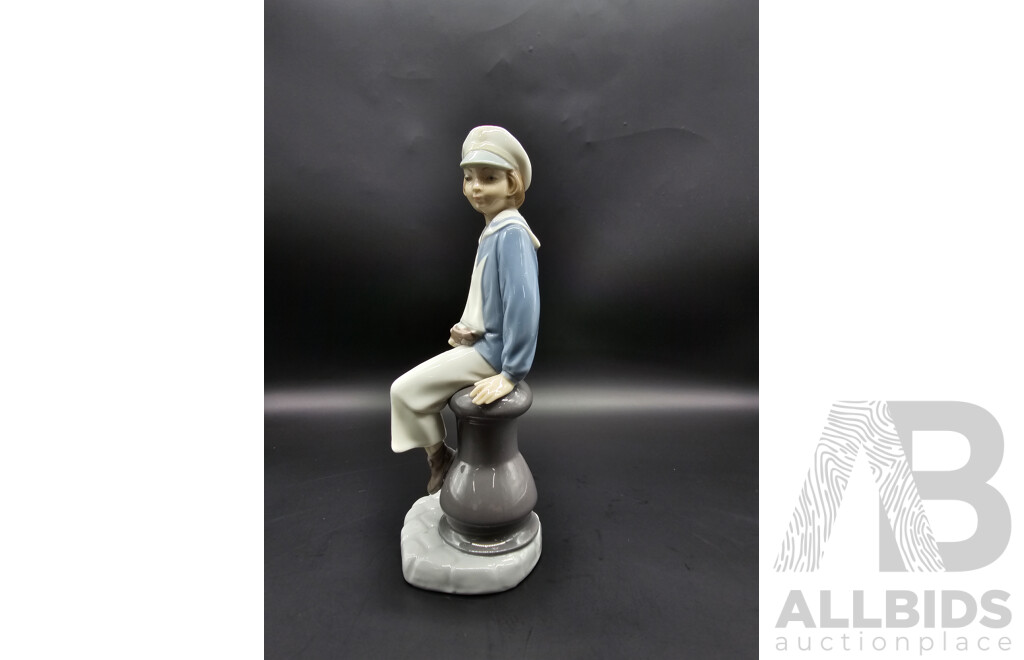 Lladro ‘Boy with Yacht’ Figurine, Model 4810