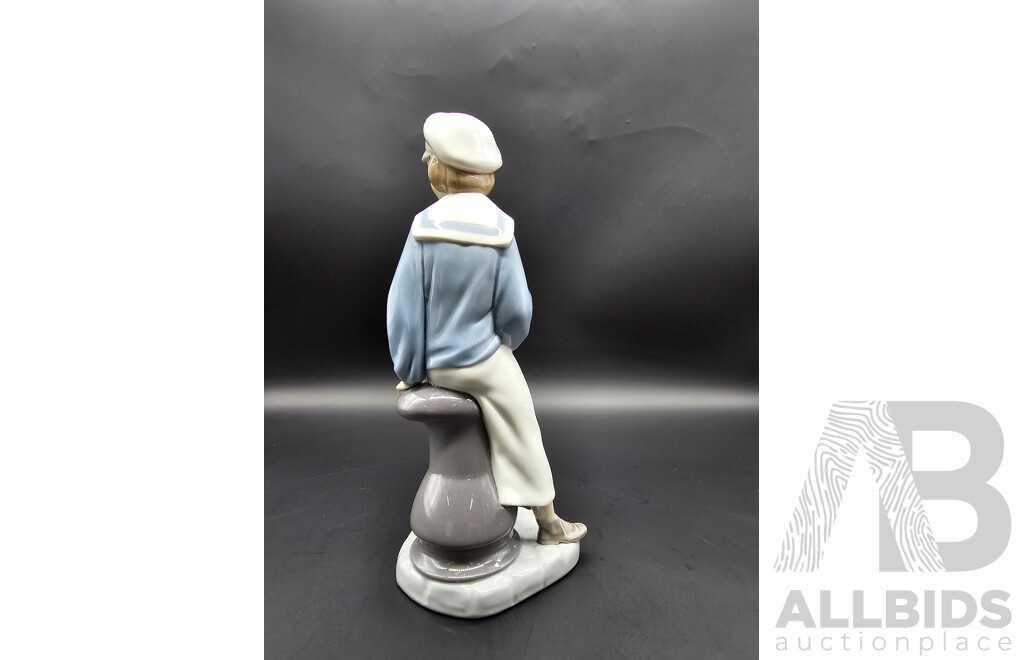 Lladro ‘Boy with Yacht’ Figurine, Model 4810