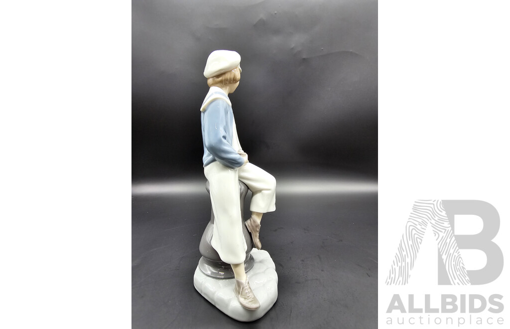Lladro ‘Boy with Yacht’ Figurine, Model 4810