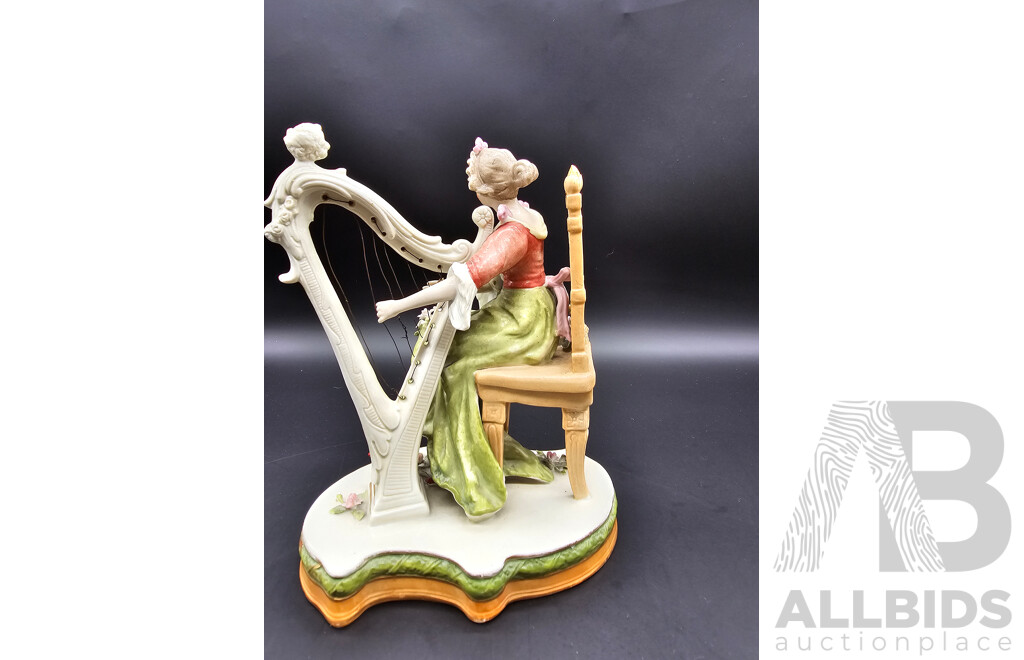 Meissen Porcelain ‘Lady at the Harp’ Figurine