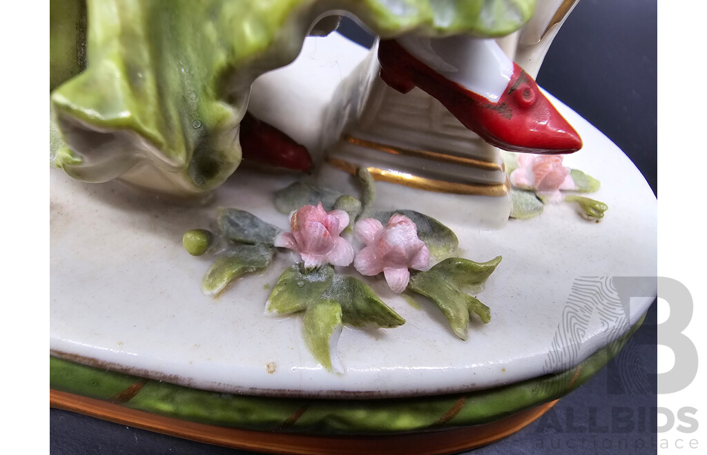 Meissen Porcelain ‘Lady at the Harp’ Figurine