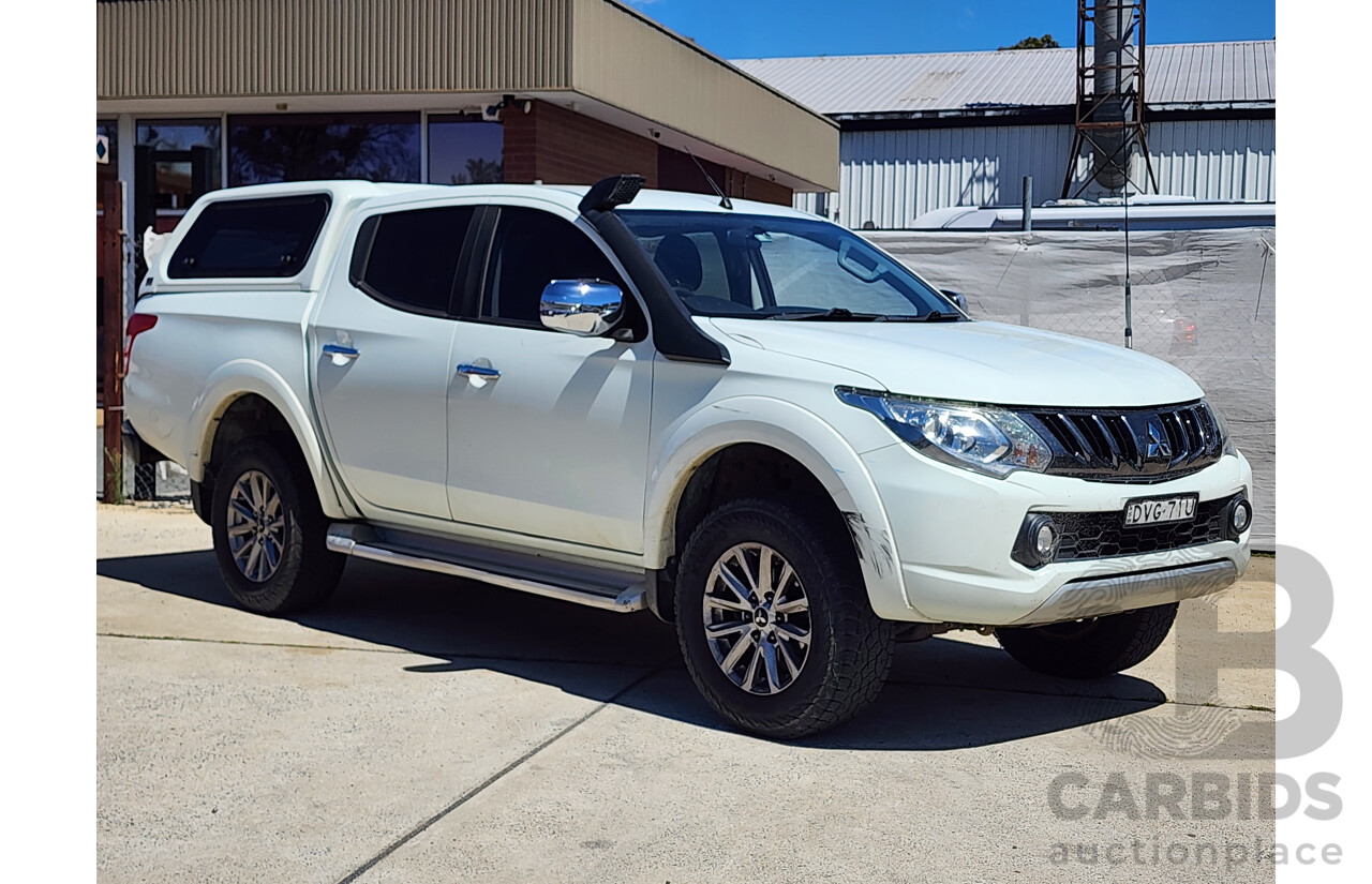 1/2018 Mitsubishi Triton GLS (4x4) MQ MY18 Dual Cab Utility White 2.4L