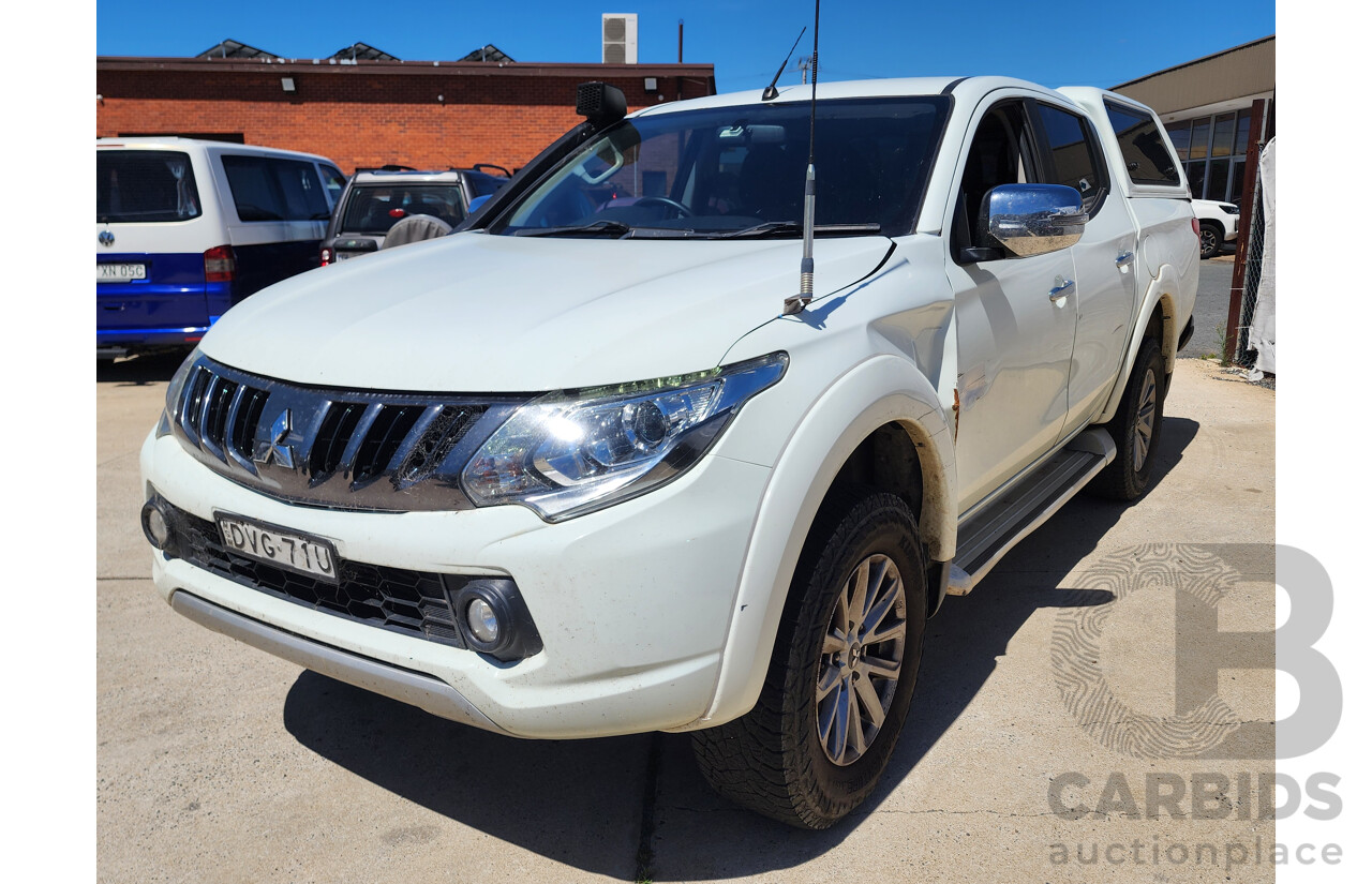 1/2018 Mitsubishi Triton GLS (4x4) MQ MY18 Dual Cab Utility White 2.4L
