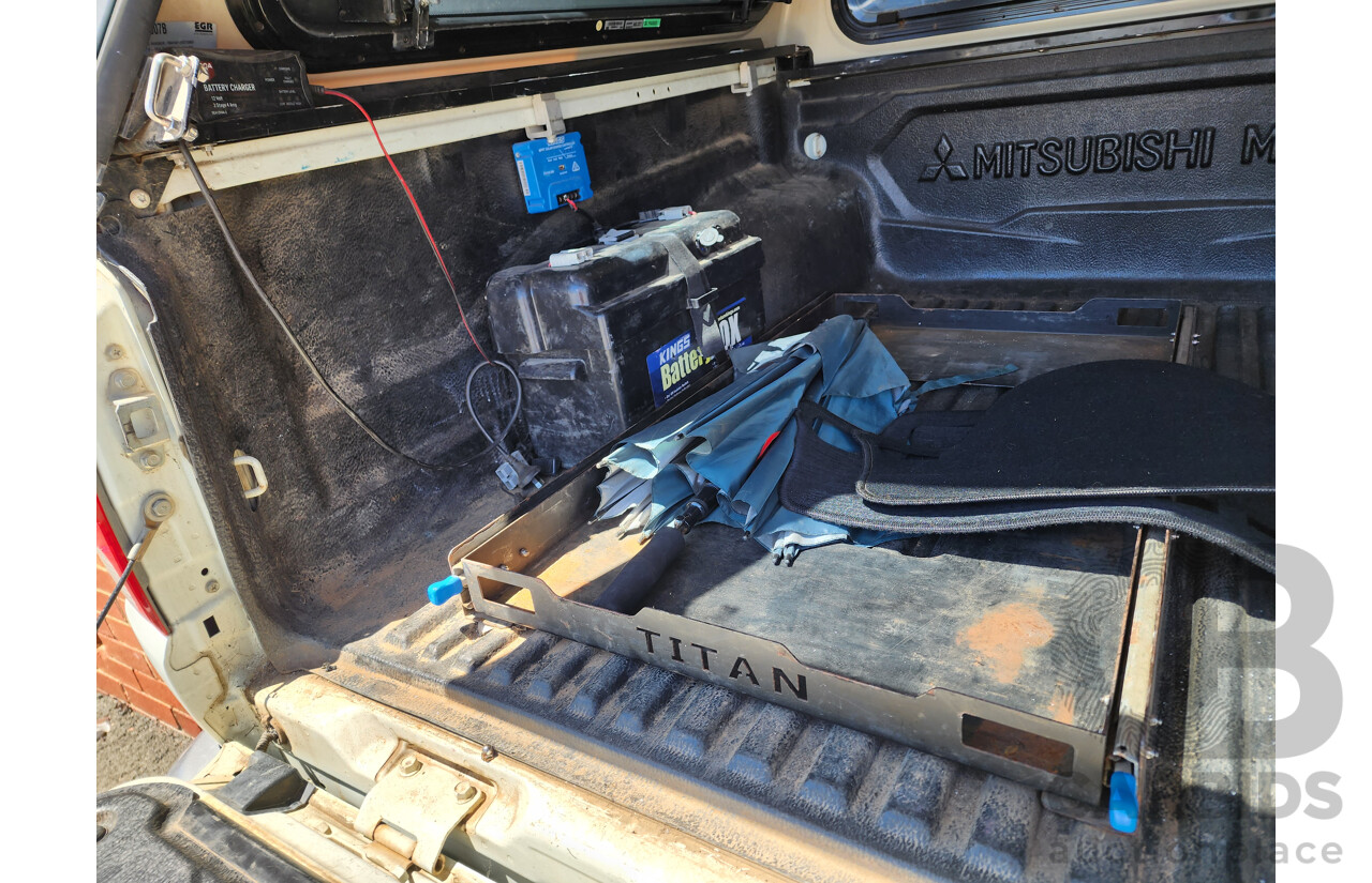 1/2018 Mitsubishi Triton GLS (4x4) MQ MY18 Dual Cab Utility White 2.4L