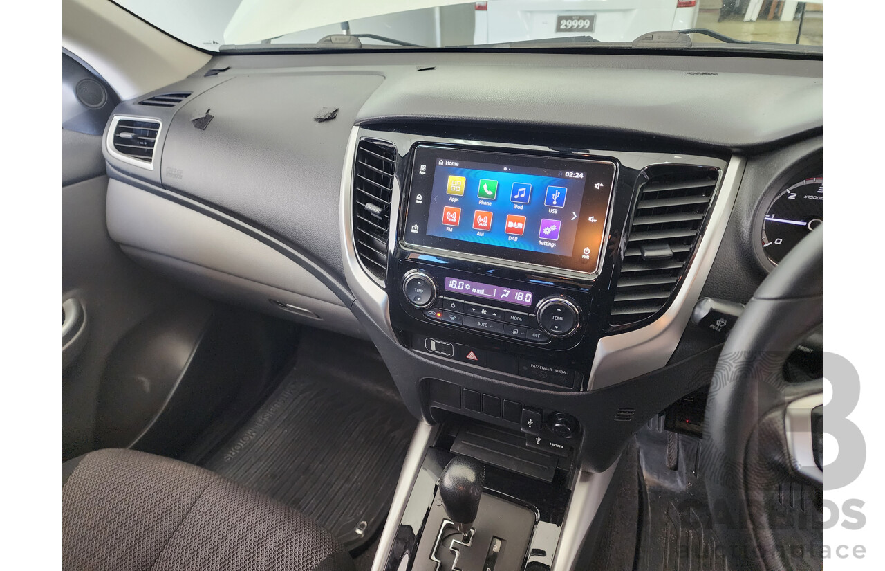 1/2018 Mitsubishi Triton GLS (4x4) MQ MY18 Dual Cab Utility White 2.4L