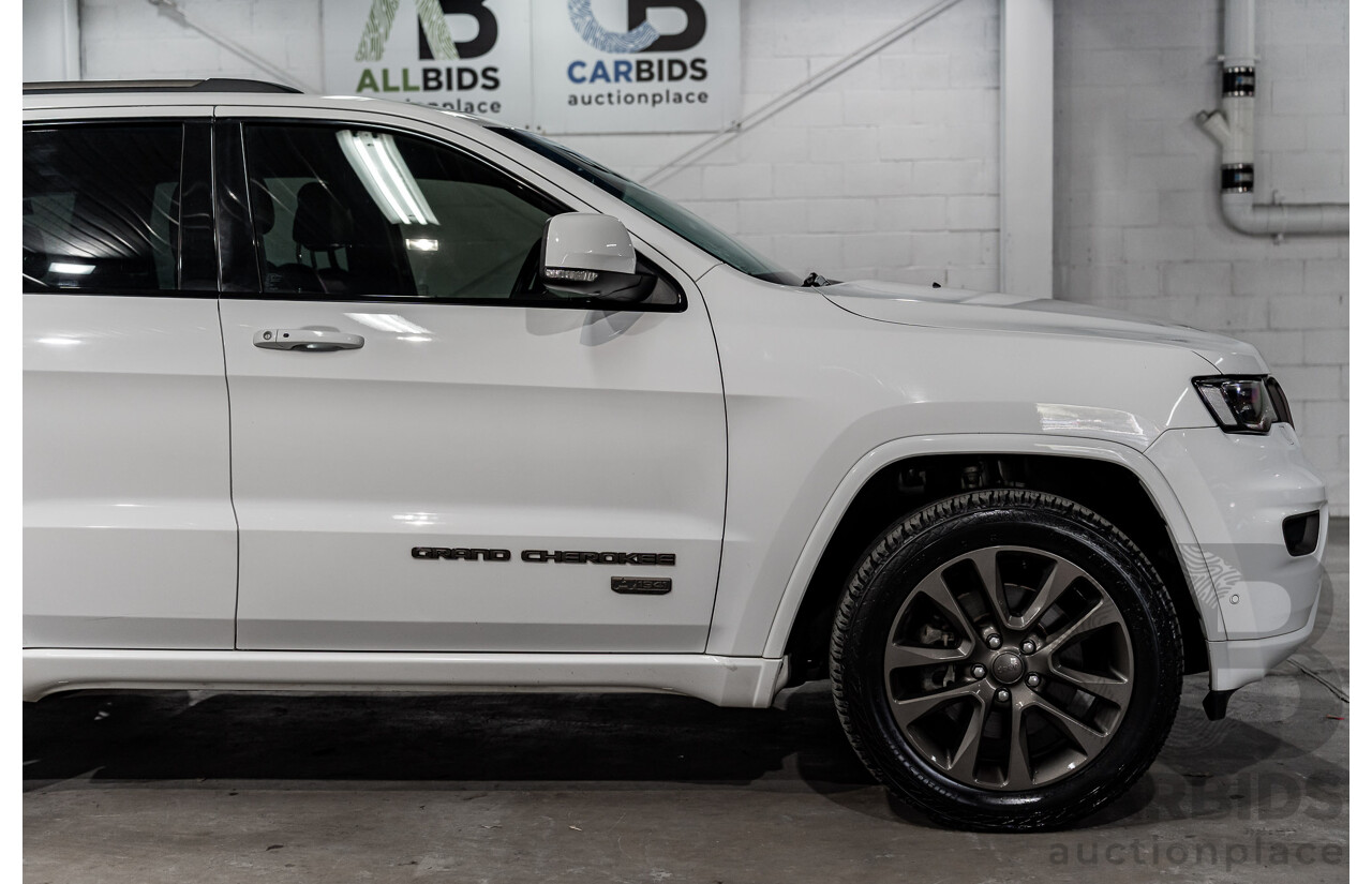 05/2017 Jeep Grand Cherokee 75th Anniversary (4x4) WK MY16 4d Wagon Bright White V6 3.6L
