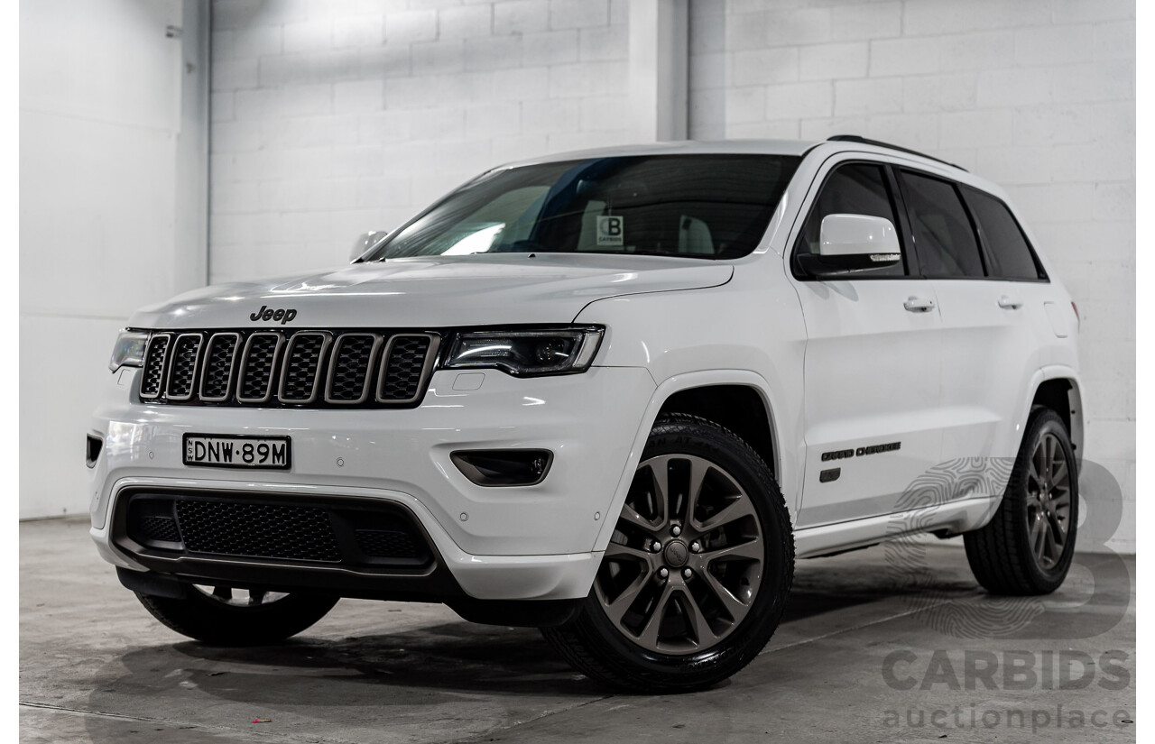 05/2017 Jeep Grand Cherokee 75th Anniversary (4x4) WK MY16 4d Wagon Bright White V6 3.6L