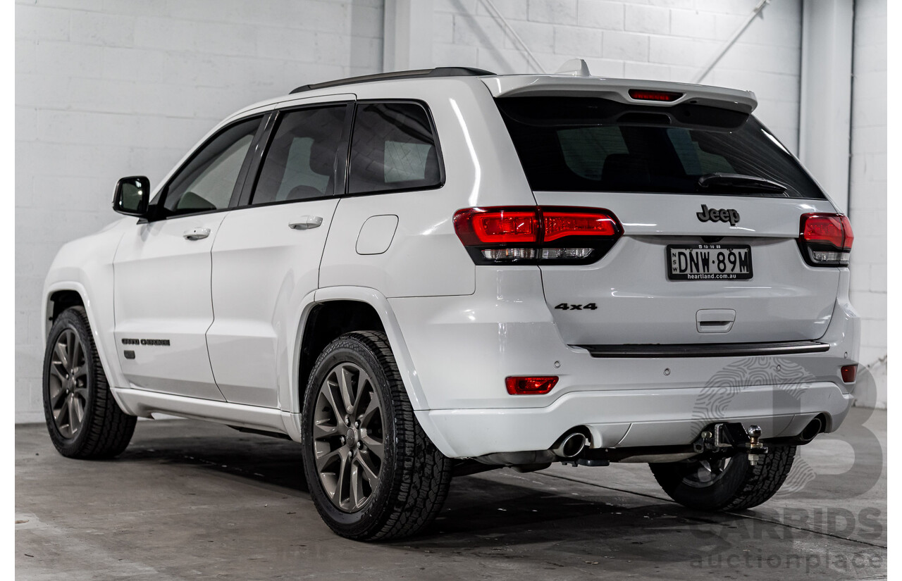05/2017 Jeep Grand Cherokee 75th Anniversary (4x4) WK MY16 4d Wagon Bright White V6 3.6L