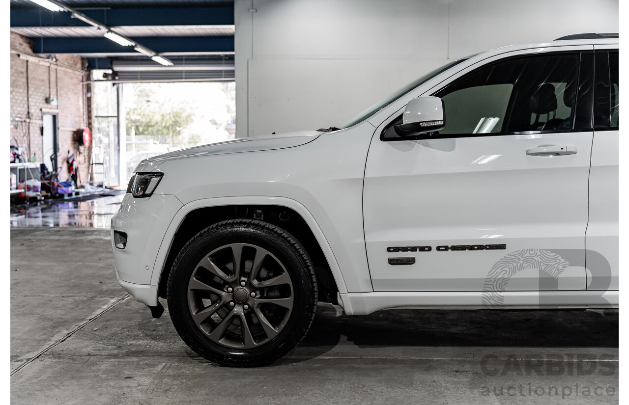 05/2017 Jeep Grand Cherokee 75th Anniversary (4x4) WK MY16 4d Wagon Bright White V6 3.6L