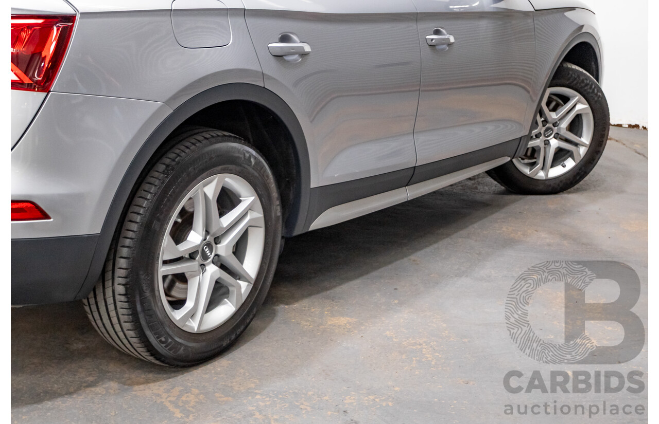 11/2017 Audi Q5 2.0 TDI QUATTRO DESIGN (AWD) FY MY18 4D Wagon Florett Silver Metallic Turbo Diesel 2.0L
