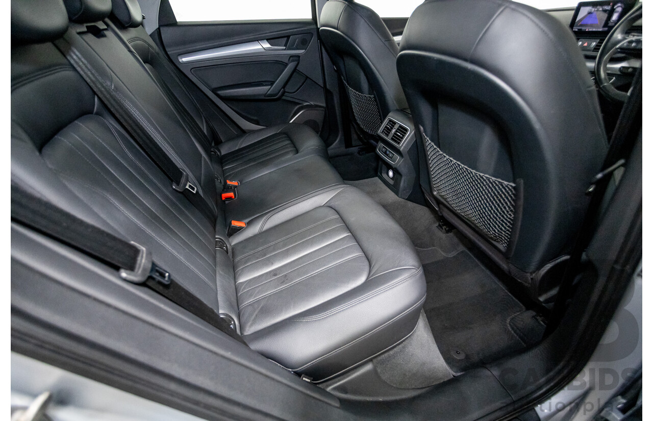 11/2017 Audi Q5 2.0 TDI QUATTRO DESIGN (AWD) FY MY18 4D Wagon Florett Silver Metallic Turbo Diesel 2.0L