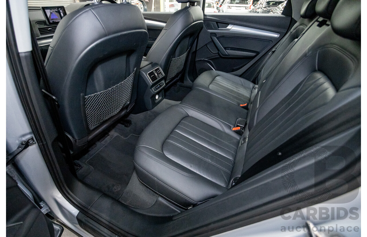 11/2017 Audi Q5 2.0 TDI QUATTRO DESIGN (AWD) FY MY18 4D Wagon Florett Silver Metallic Turbo Diesel 2.0L