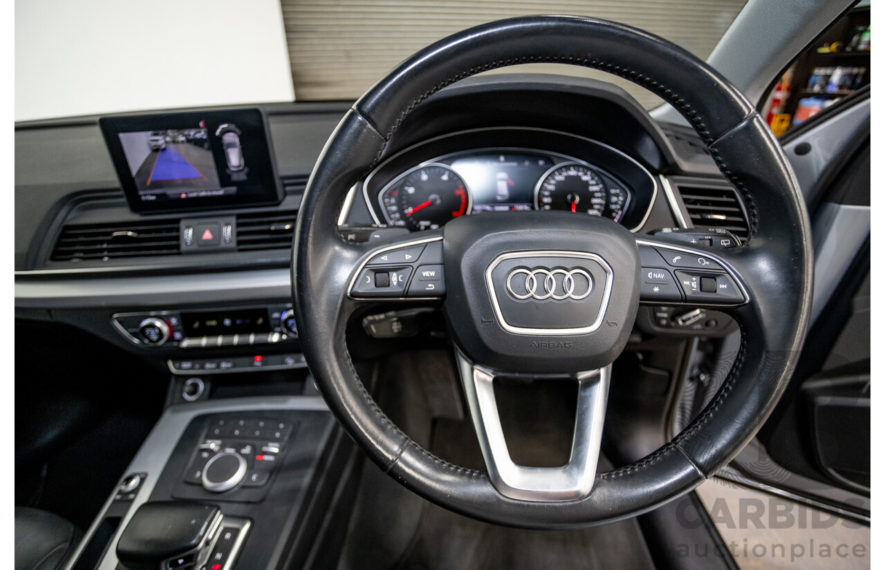 11/2017 Audi Q5 2.0 TDI QUATTRO DESIGN (AWD) FY MY18 4D Wagon Florett Silver Metallic Turbo Diesel 2.0L