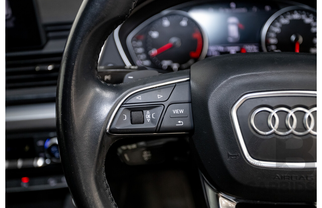 11/2017 Audi Q5 2.0 TDI QUATTRO DESIGN (AWD) FY MY18 4D Wagon Florett Silver Metallic Turbo Diesel 2.0L