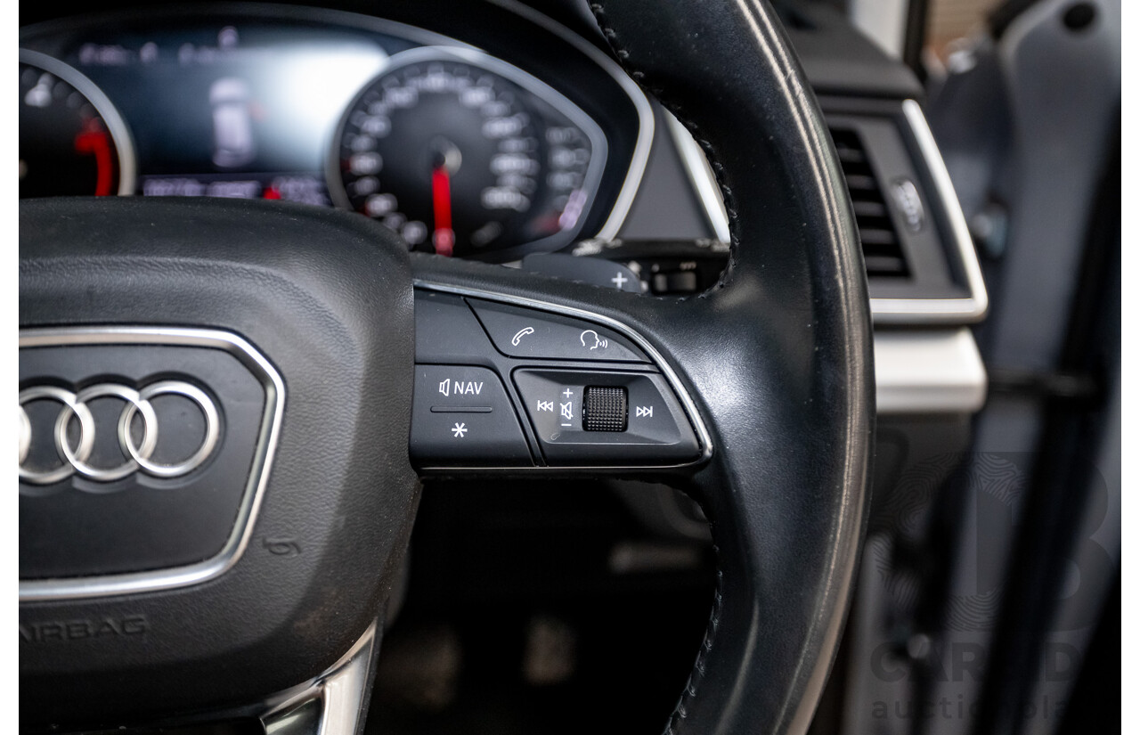 11/2017 Audi Q5 2.0 TDI QUATTRO DESIGN (AWD) FY MY18 4D Wagon Florett Silver Metallic Turbo Diesel 2.0L