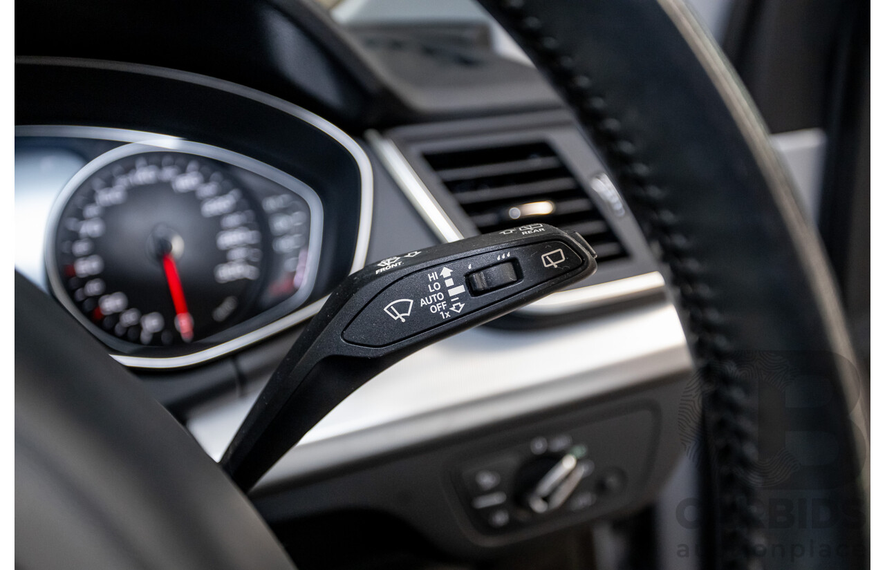 11/2017 Audi Q5 2.0 TDI QUATTRO DESIGN (AWD) FY MY18 4D Wagon Florett Silver Metallic Turbo Diesel 2.0L