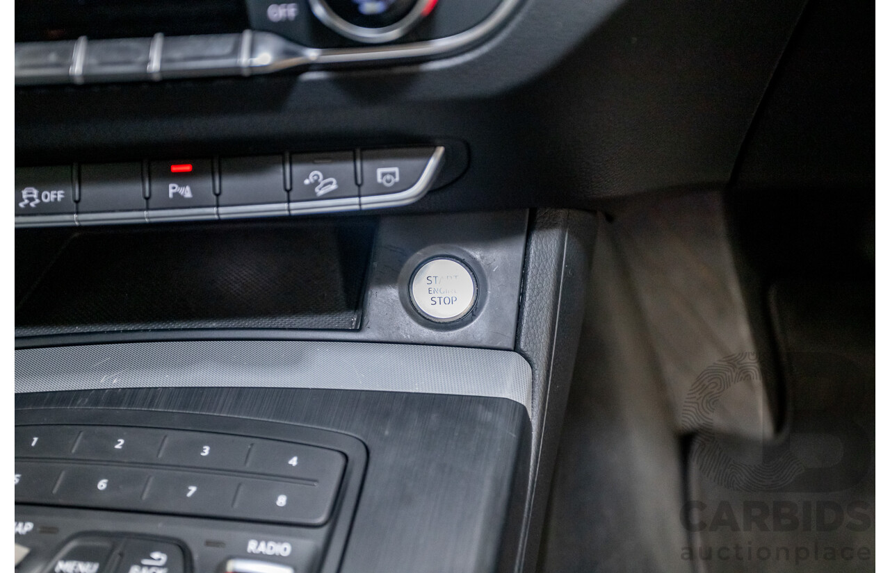 11/2017 Audi Q5 2.0 TDI QUATTRO DESIGN (AWD) FY MY18 4D Wagon Florett Silver Metallic Turbo Diesel 2.0L