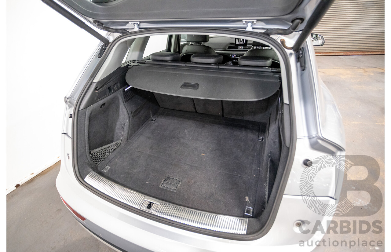 11/2017 Audi Q5 2.0 TDI QUATTRO DESIGN (AWD) FY MY18 4D Wagon Florett Silver Metallic Turbo Diesel 2.0L