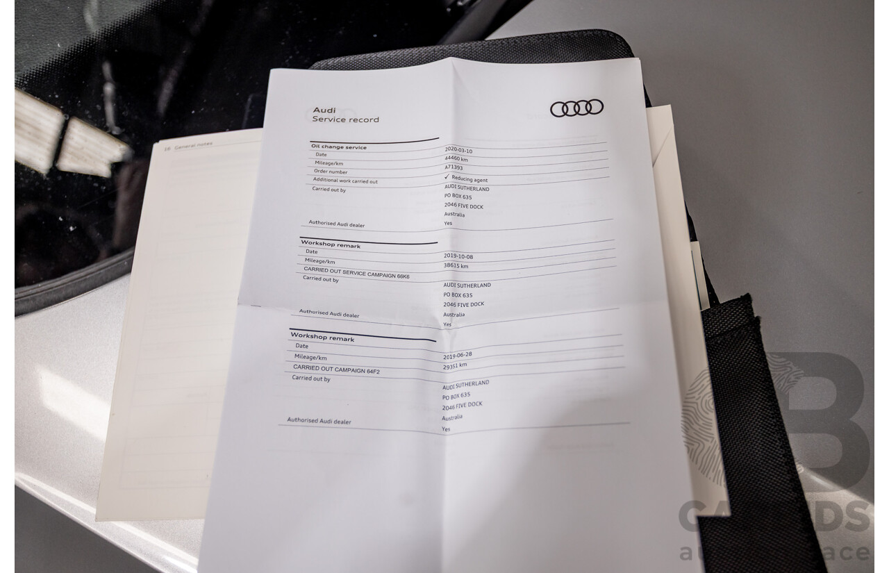 11/2017 Audi Q5 2.0 TDI QUATTRO DESIGN (AWD) FY MY18 4D Wagon Florett Silver Metallic Turbo Diesel 2.0L