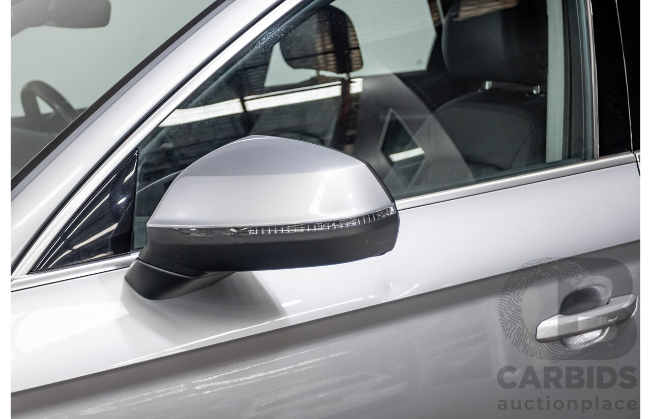 11/2017 Audi Q5 2.0 TDI QUATTRO DESIGN (AWD) FY MY18 4D Wagon Florett Silver Metallic Turbo Diesel 2.0L