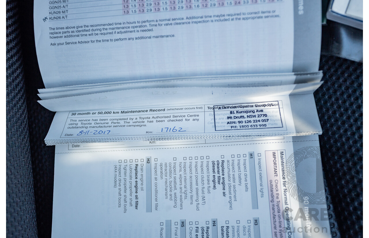 1/2015 Toyota Hilux SR (4x4) KUN26R MY14 Dual Cab P/Up White Turbo Diesel 3.0L