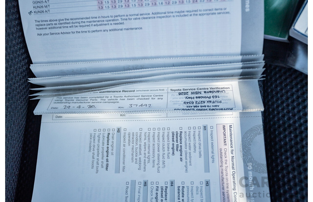 1/2015 Toyota Hilux SR (4x4) KUN26R MY14 Dual Cab P/Up White Turbo Diesel 3.0L