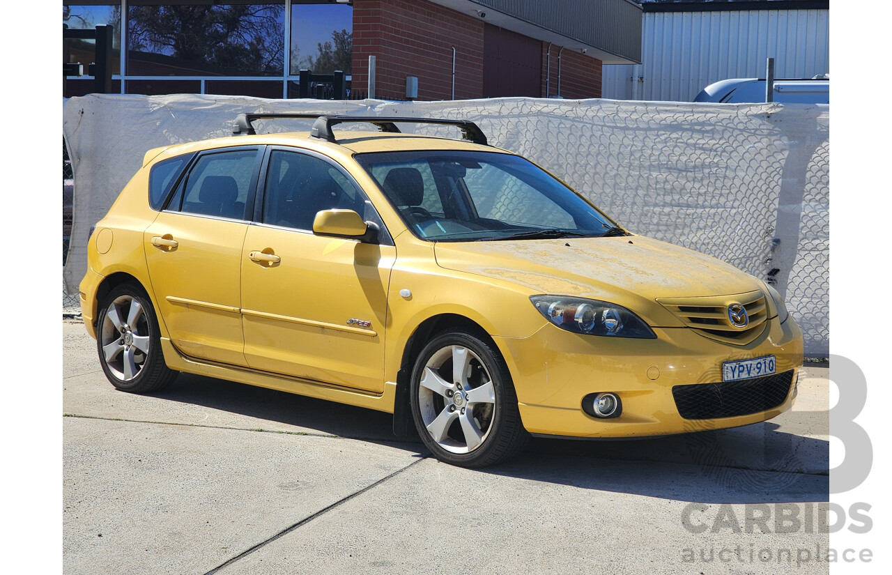 11/2004 Mazda Mazda3 SP23 BK 5d Hatchback Yellow 2.3L