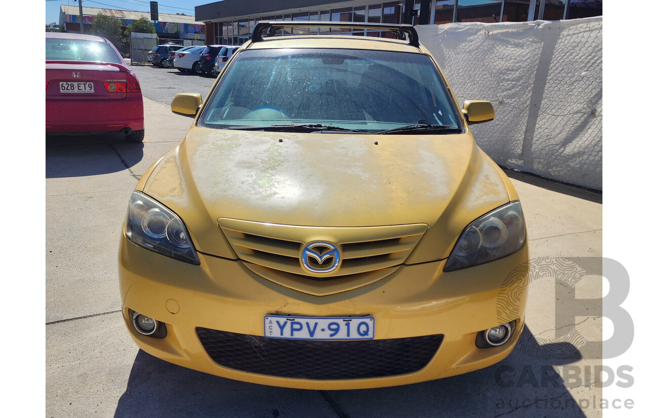 11/2004 Mazda Mazda3 SP23 BK 5d Hatchback Yellow 2.3L