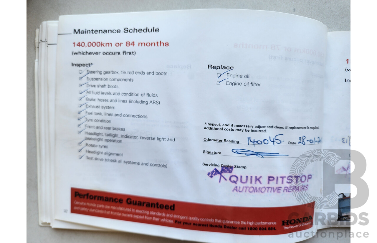 9/2006 Honda Accord EURO Luxury MY06 UPGRADE 4d Sedan Red 2.4L