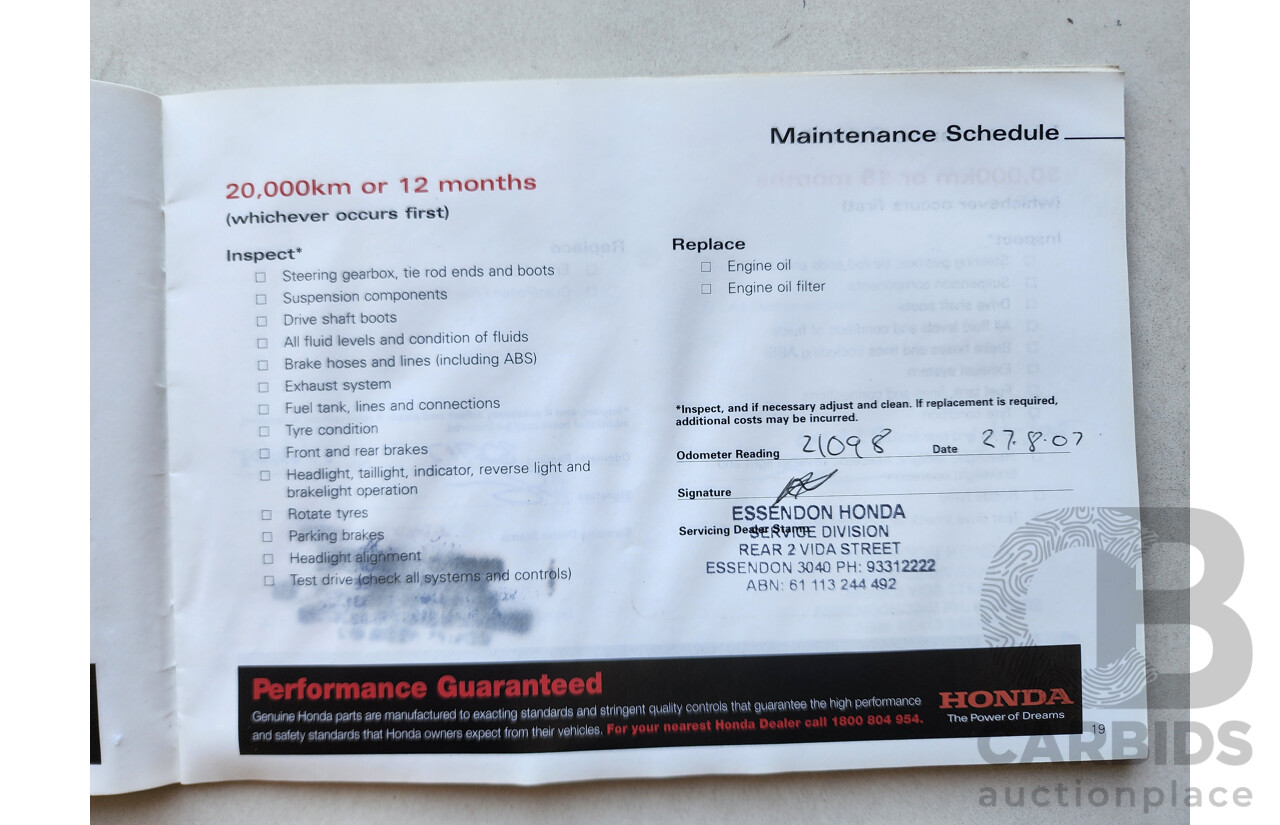 9/2006 Honda Accord EURO Luxury MY06 UPGRADE 4d Sedan Red 2.4L