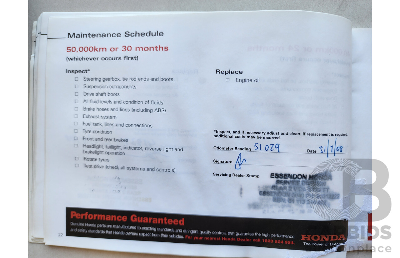 9/2006 Honda Accord EURO Luxury MY06 UPGRADE 4d Sedan Red 2.4L