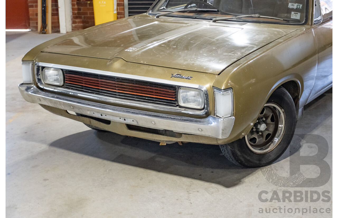 11/1972 Chrysler VH Valiant Pacer 4d Sedan Citron Gold Metallic Hemi 265ci 4.3L