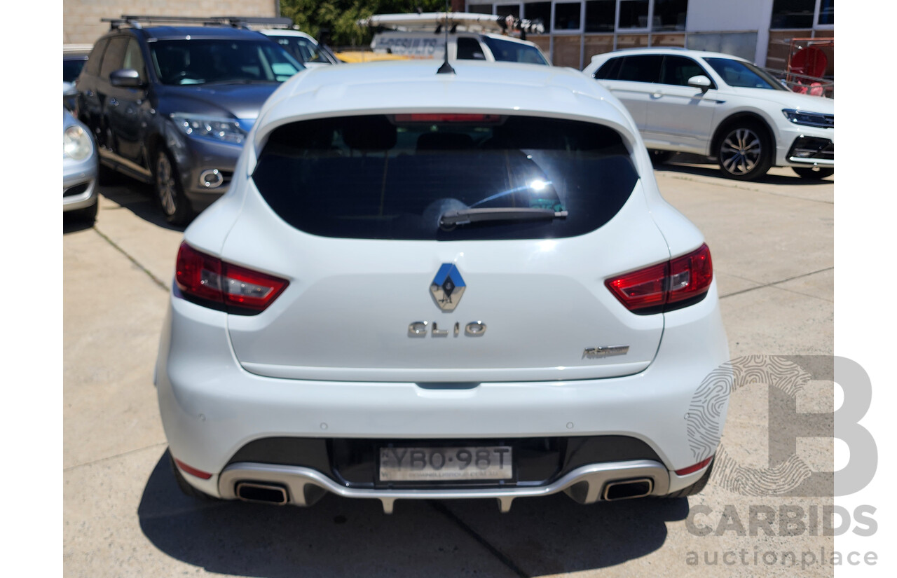 6/2014 Renault Clio RS 200 Sport Trophy X98 5d Hatchback White 1.6L