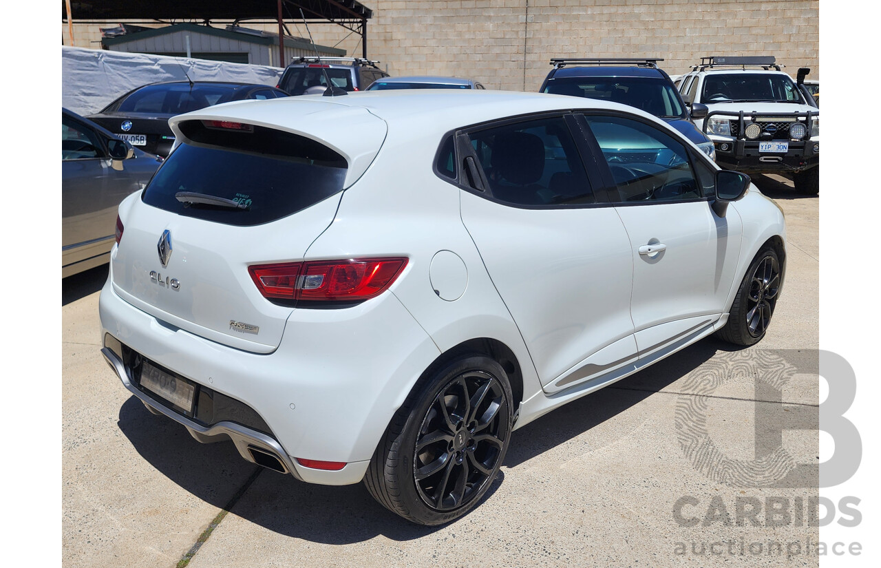 6/2014 Renault Clio RS 200 Sport Trophy X98 5d Hatchback White 1.6L