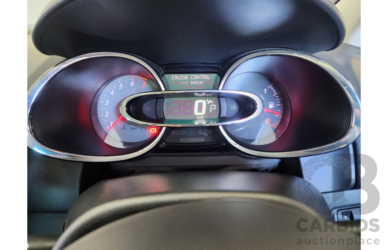 6/2014 Renault Clio RS 200 Sport Trophy X98 5d Hatchback White 1.6L