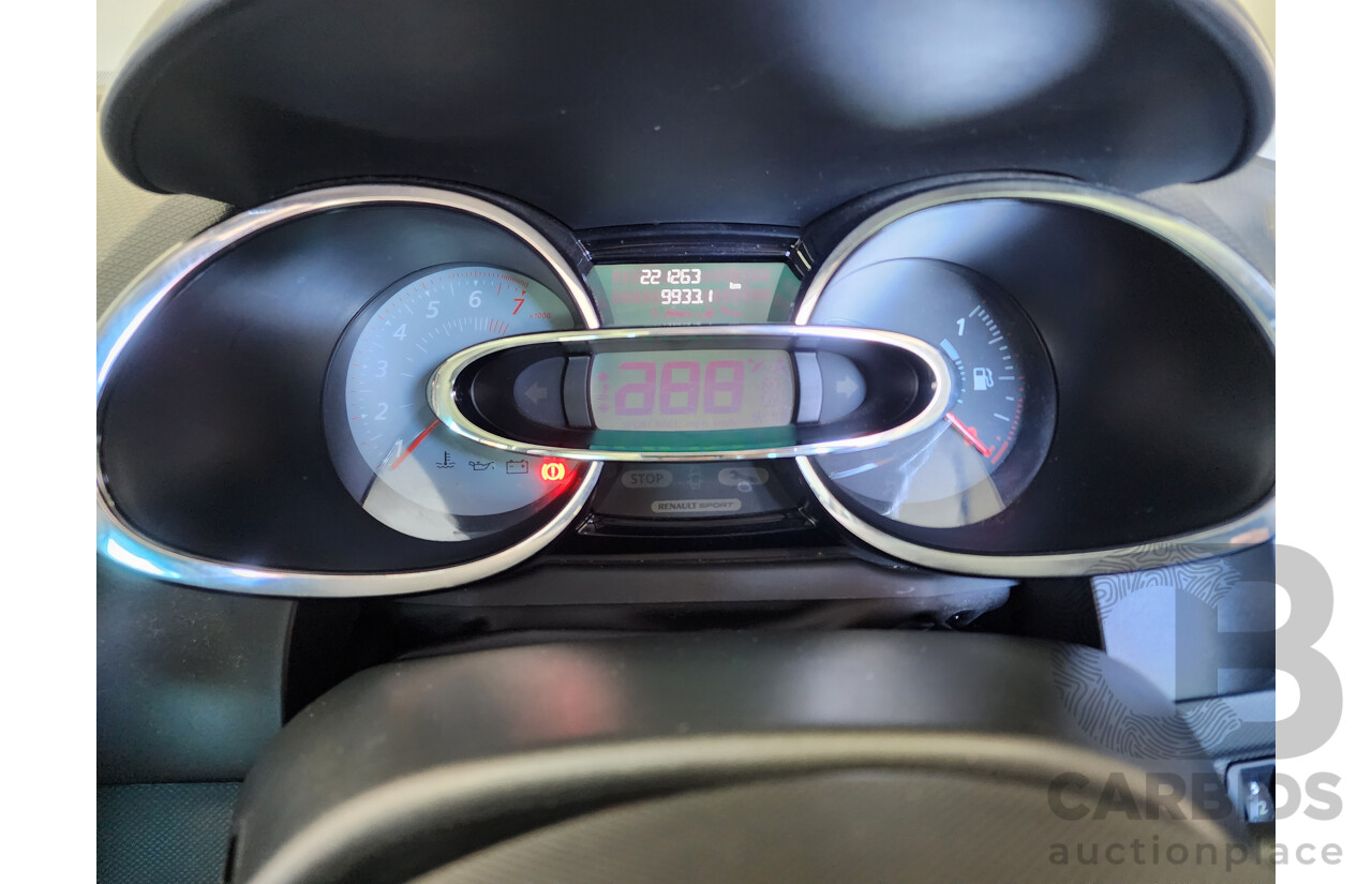 6/2014 Renault Clio RS 200 Sport Trophy X98 5d Hatchback White 1.6L